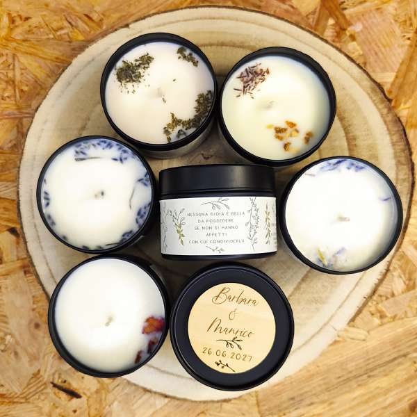 bomboniera candela profumata